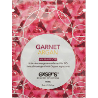 Exsens GARNET ARGAN Organic Massage Oil with stones (3 ml x 10 szt.)