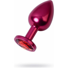 Metal By Toyfa Red anal plug TOYFA Metal with red gem