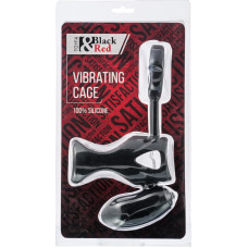 Black&Red By Toyfa Black & Red, Penis ring with vibration, clitoral stimulation, silicone, black 14.5 cm