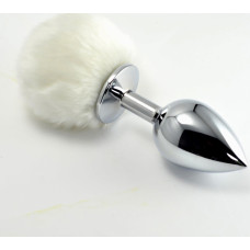 Lovetoy Pompon Metal Plug Small White