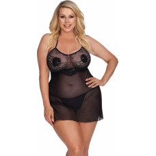 Anais LIVA black chemise XL+ (czarna halka)