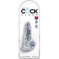 King Cock Clear KCC 4 Cock with Balls