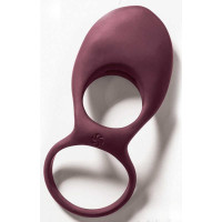 Lola Games Pierścień- Vibrating Double Cockring Daydream Wine Red