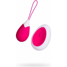 Toyfa A-TOYS, Vibrating egg with remote control, silicone, pink and white, 12 cm