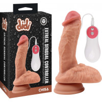 Extreal Sensual Controller Vibrating Dildo Flesh