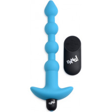 Xr Brands Vibrating Silicone Anal Beads and Remote Control