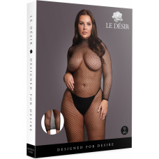 Le Désir By Shots Pikk kleit võrkstruktuuriga ja kilpkonnakael - OSX - must