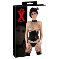 Late X Latex Waist Cincher melns S