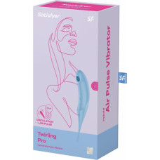 Satisfyer Twirling Pro — uzgaļu vibrators ar lietotni — zils