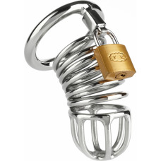 Mr. Steel Ring Master Chastity Device / Silver