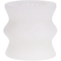 Doc Johnson Glow Helping Head Silicone - Masturbator Sleeve - Frost / Green Glow