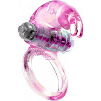 B - Series Easylove Pierścień-Rabbit Vibro CockRing Pink