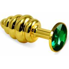 Lovetoy Gold Spiral Plug Green