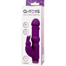 A-Toys , Vibrator with clitoral stim, Silicone, Purple, 18 cm