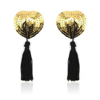 Toyz4Lovers Heart shine nipples tassels (oro)