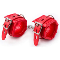 Fetish Fever - Cuffs with chain - Red