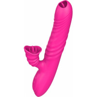 B - Series Lyla Wibrator-Angelia USB 3 functions of thrusting / 20 vibrations Pink