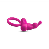 Toyz4Lovers Anello fallico vibrante con rabbit Pink