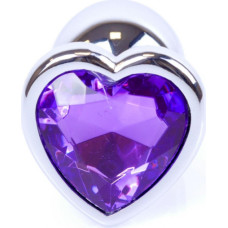 B - Series Heavyfun Plug-Jewellery Silver  Heart PLUG- Purple