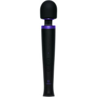 Doc Johnson Rechargeable Power Wand - Ultra-Powerful Silicone Wand Massager - Black
