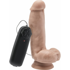 Toyjoy Dildo 6in. with Balls Vibrator / Light skin tone