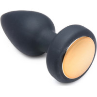 Xr Brands Silicone Vibrating LED Plug - Small