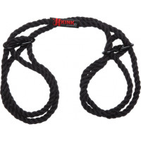Doc Johnson Restrain - 6mm Hemp Wrist or Ankle Cuffs - Black