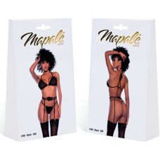 Mapalé Trīsdaļīgs komplekts - S/M - melns