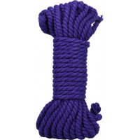 Doc Johnson Bind and Tie - 6 mm Hemp Bondage Rope - 30 ft - Violet