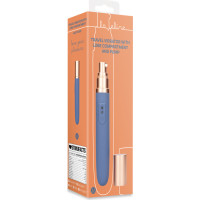 Loveline By Shots Ceļojumu vibrators ar smērvielu nodalījumu un sūkni - Blue Horizon