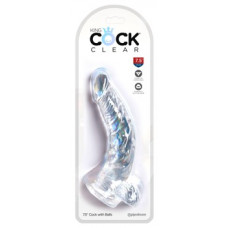 King Cock Clear KCC 7.5 Cock with Balls