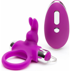 Happy Rabbit Remote Control Cock Ring / Purple