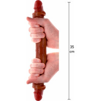 Toyjoy Silicone Foreskin D-Dong 35 cm / Caramel skin tone