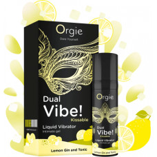 Orgie Dual Vibe! Kissable Liquid Vibrating Lemon Gin And Tonic