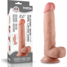Lovetoy 8'' BĪDĀMA ĀDA DILDO