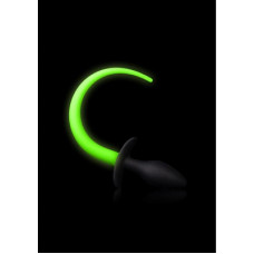 Ouch! By Shots Puppy Tail Plug - Glow in the Dark