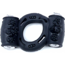 B - Series Easylove Pierścień-Vibrating CockRing Double Black