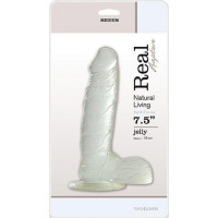 Real Rapture Dildo-JELLY DILDO REAL RAPTURE CLEAR 7.5