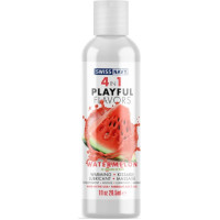 Swiss Navy 4 vienā Lubrikants ar arbūza garšu - 1 fl unce / 30 ml