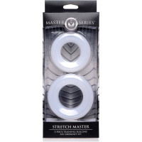 Xr Brands Stretch Master - 2-daļīgs silikona anālo gredzenu komplekts