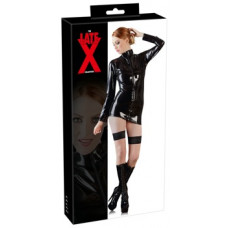 Late X Latex Shirt zip black M