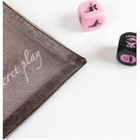 Secret Play Foreplay Lovers Dice 2 Pcs / Black