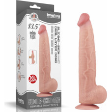 Lovetoy 13.5'' KING SIZED SLIDING SKIN DUAL LAYER DONG