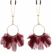 Taboom Tweezers With Feathers / Gold