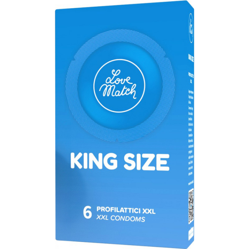 Love Match Prezerwatywy-Love Match King Szie XXL - 6 pcs pack