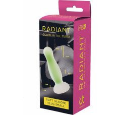 Dream Toys RADIANT SOFT SILICONE GLOW IN THE DARK PLUG SMALL GREEN