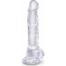 Pipedream King Cock 8 Inch Cock w Balls Transparent