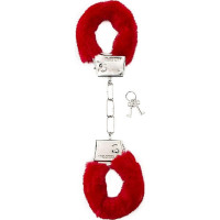 Shotstoys Furry Handcuffs - Red