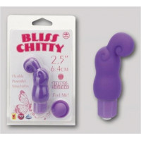 NMC xBLISS CHITTY, MINI VIBRATOR, 10 FUNKTIONEN, WASSERFEST, SILIKON, LILA, 6,4CM