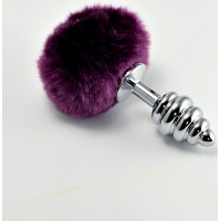 Lovetoy Spiral Pompon Metal Plug Purple